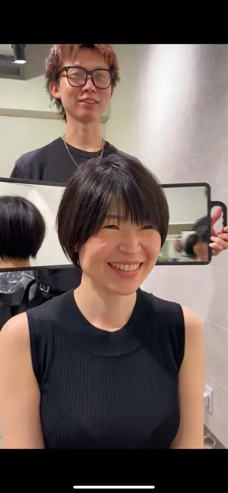 ショート nex the salon coall所属・🫧似合わせショート イシダ🫧のヘアスタイル