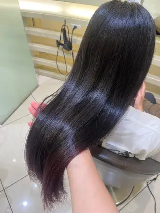 ロング カラー 💖大人韓国ヘア💖 韓国艶カラー【銀座】のヘアスタイル