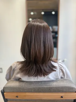 ミディアム 舟橋 瑞稀のヘアスタイル