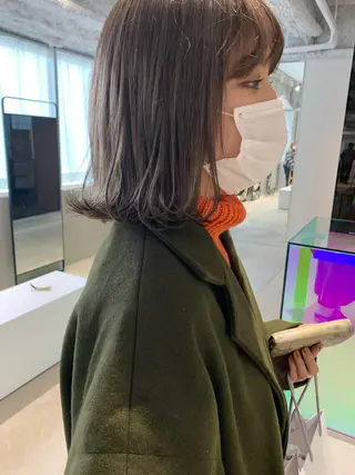 ミディアム カラー ANY／SUE 千葉パーマのヘアスタイル