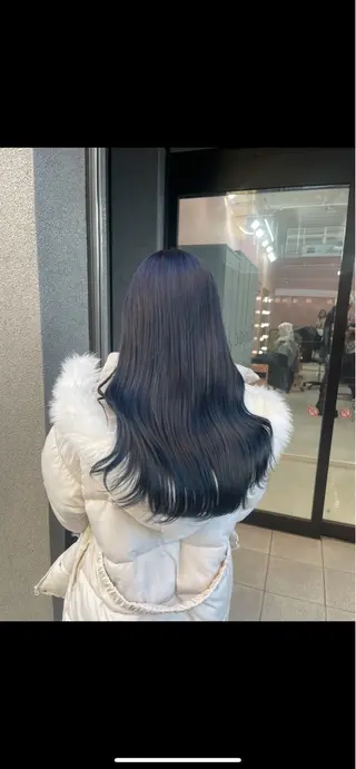 ロング カラー ヘアアレンジ 🥀韓国アイドルヘア haru🥀のヘアスタイル