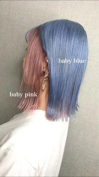 ミディアム カラー Selenehair 三条本店のヘアスタイル