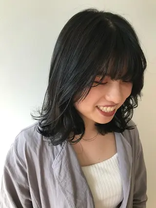 カラー nono/パーマ /顔まわりカット🐈のヘアスタイル