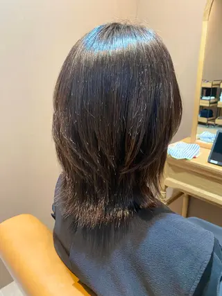 ミディアム カラー Sourire小倉所属・Sourire小倉 なかしまひかるのヘアスタイル