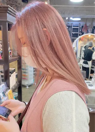 ミディアム カラー Piaコータロー ハイトーン&‪ボブのヘアスタイル