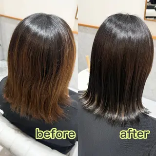 ミディアム カラー NAGASHIMA RINAのヘアスタイル