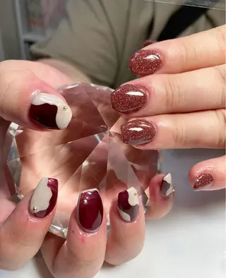 ミディアム ネイル nail yukkoのネイルデザイン