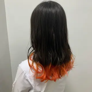 セミロング カラー I'S.横浜所属・赤み消しカラー 🍀JUNKIのヘアスタイル