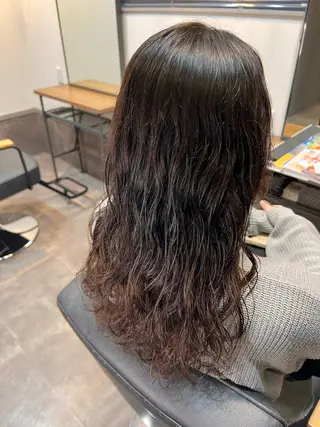 ロング パーマ Bull所属・保科 康孝のヘアスタイル