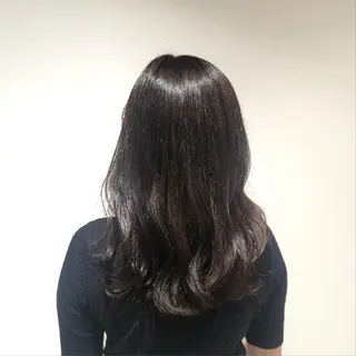 セミロング カラー カットモデル/ セット/宮里心香のヘアスタイル