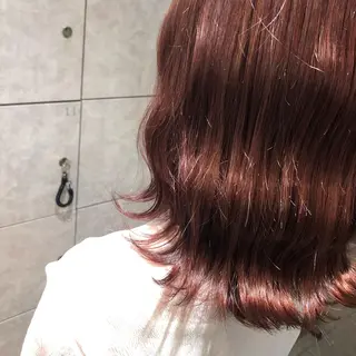 ミディアム ヘアアレンジ 透明感カラー/レイヤ ー/小谷野真緒のヘアスタイル