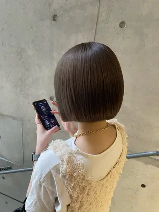 ミディアム 與座 小遥のヘアスタイル