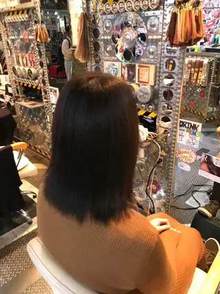 セミロング カラー haco+所属・🌈派手髪エクステ ブレイズ🌈ひろとのヘアスタイル