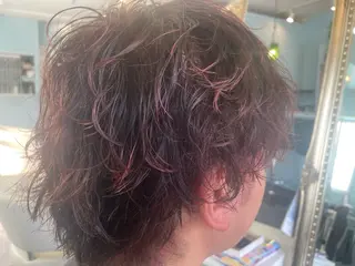 ショート カラー パーマ メンズ Lucia 植田泰介のヘアスタイル