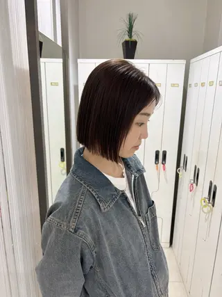 ショート ぷつっとボブ/ちゅる ピンク/mika☆のヘアスタイル