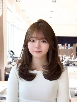 ミディアム カラー ヘアアレンジ 顔周り&ミディアム 特化/池袋/kokiのヘアスタイル