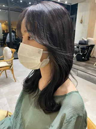 ミディアム カラー Dxxxx III所属・女性目線の大人 メンズ*Ayakaのヘアスタイル