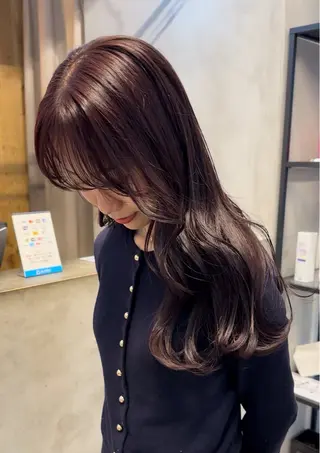 ロング カラー REINA☁️透明感 カラー/ぷつっと♡のヘアスタイル