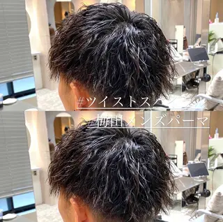 パーマ メンズ 梅田中崎町メンズ 美容師ユースケのヘアスタイル