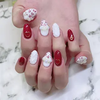 ロング カラー ネイル Q Free nailsのネイルデザイン