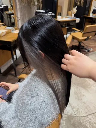 ロング 🦈AKARI🦈 袋町/韓国風/透明感のヘアスタイル