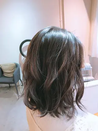 ミディアム 中野 雅子のヘアスタイル