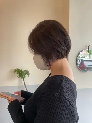 ショート ノエ/ インナーカラー/高岳のヘアスタイル