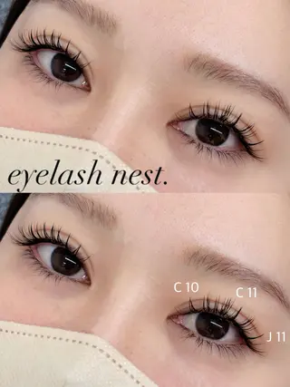 マツエク・マツパ intime内nest.所属・🤍nest. エリ🤍のマツエク・マツパデザイン