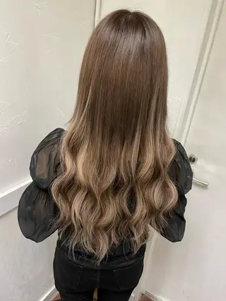 セミロング カラー ヘアアレンジ PSY【サイ】所属・PSY【サイ】 /池袋/RYUSEIのヘアスタイル