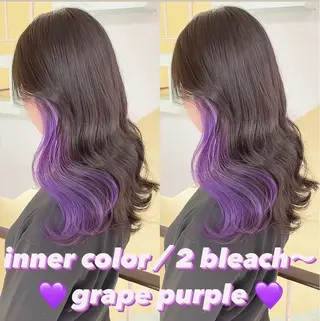 カラー 渋谷:インナーカラー ／🍒エリカ🍒のヘアスタイル