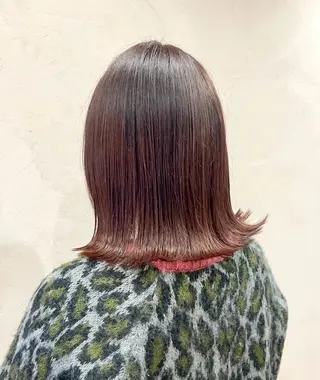 ミディアム カラー ✨️赤み消しカラー/ ミルクティーベージュのヘアスタイル