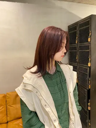 ミディアム むらた ひびきのヘアスタイル