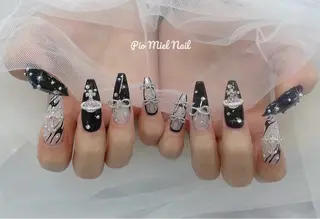 ネイル momo 長さだしのネイルデザイン