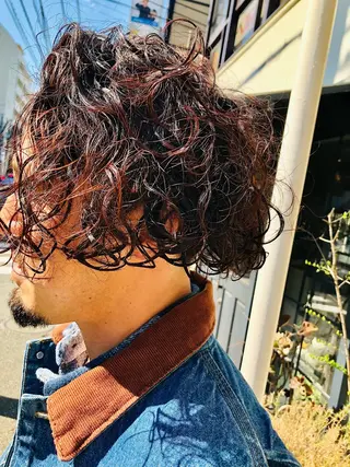 ミディアム パーマ takk design labのヘアスタイル