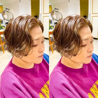 ミディアム パーマ SEIRA♡レイヤー /ショート得意のヘアスタイル