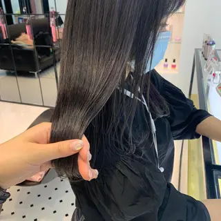 ロング カラー ハッシュカット/ハイ トーン/MANAMIのヘアスタイル