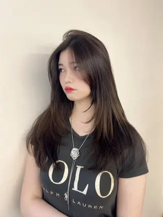 ロング カラー 韓国×髪質改善💊 似合わせ/武田涼のヘアスタイル