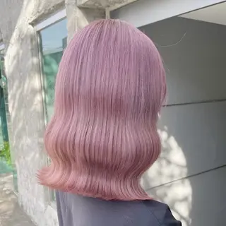 ミディアム カラー ヘアアレンジ メンズ 🌟🍒ハイトーン 韓国ヘア/ユウミのヘアスタイル