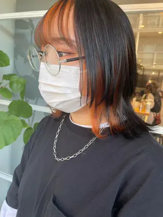 ミディアム カラー ヘアアレンジ たかいわ みきのヘアスタイル