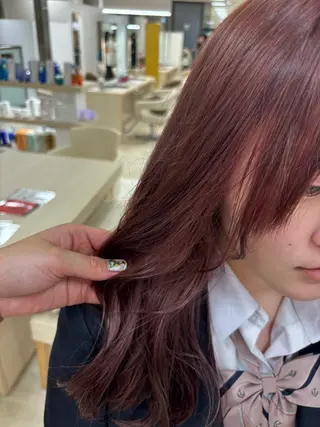 カラー 🎀暖色カラー/透明 感カラー/ひな🎀のヘアスタイル