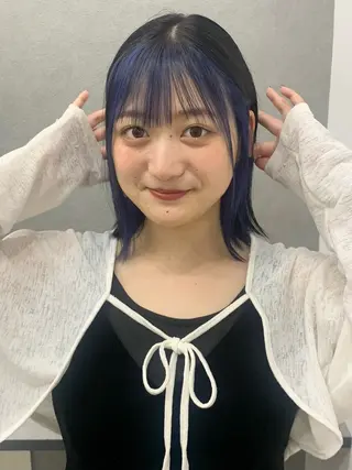 ミディアム カラー LUCK 本厚木店のヘアスタイル