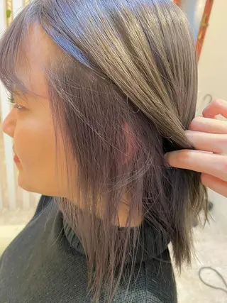 セミロング カラー Design Color🐰アユミのヘアスタイル