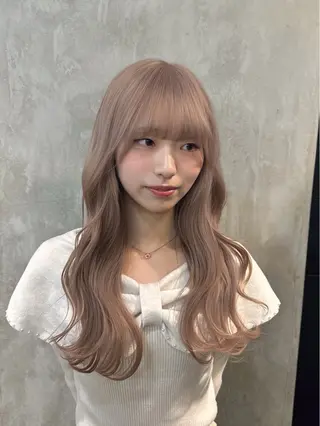 ミディアム カラー ザクザクレイヤー 🍀/ブリーチ/小田のヘアスタイル