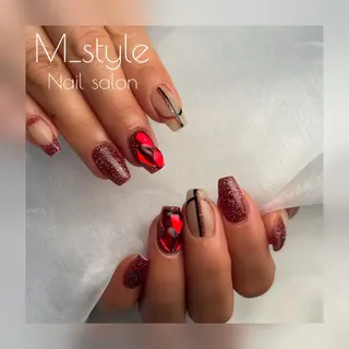 ネイル 下妻市ﾈｲﾙｻﾛﾝ M_styleのネイルデザイン