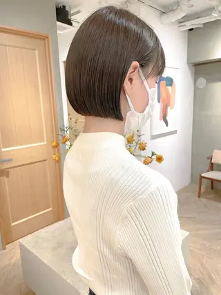 ミディアム カラー ボブ/レイヤー 🌟梅田盛一🌟のヘアスタイル