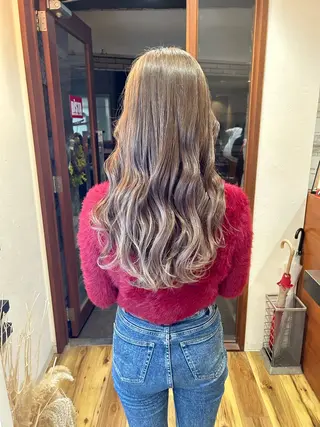 ロング カラー 🎀たな 🧸のヘアスタイル