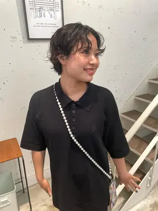 ショート パーマ jinka hair salon所属・豊田 真夕のヘアスタイル