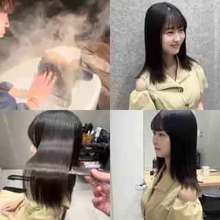 セミロング 髪質改善ヘアケア 艶髪特化/上田のヘアスタイル