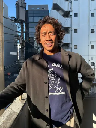 ミディアム パーマ メンズ パーマ/藤沢 湘南/HYOのヘアスタイル