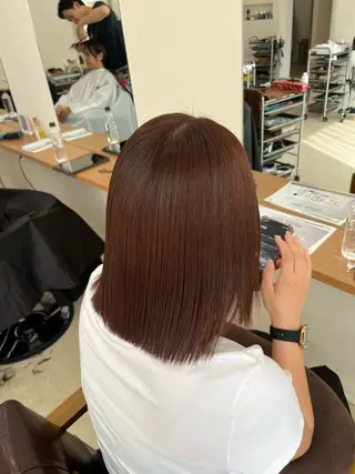 カラー mei/艶髪/透明感 カラー/ヘアセットのヘアスタイル